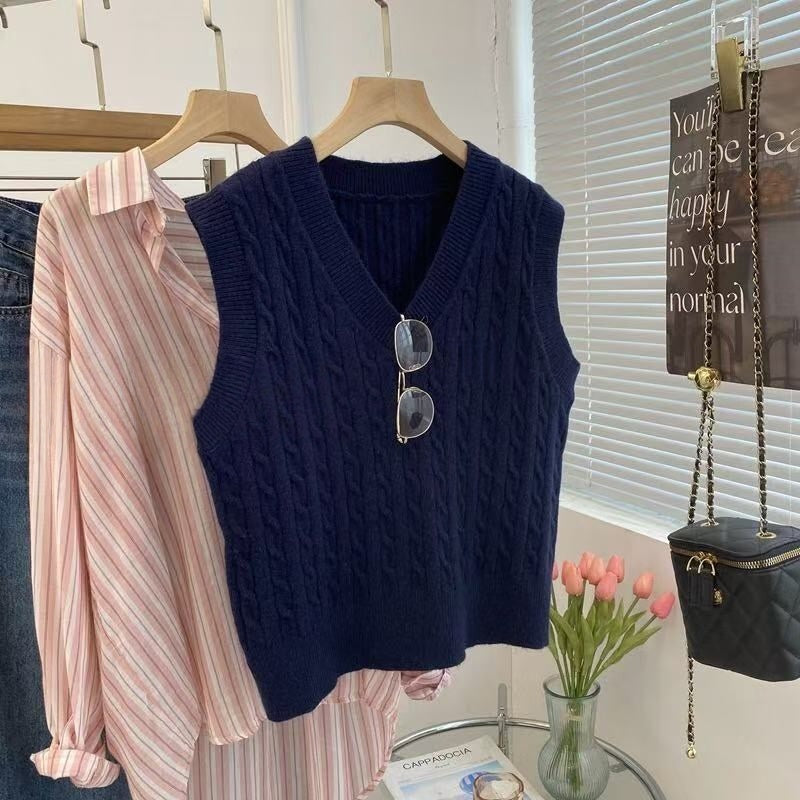 T588-699   Fashion sweater V-neck knit