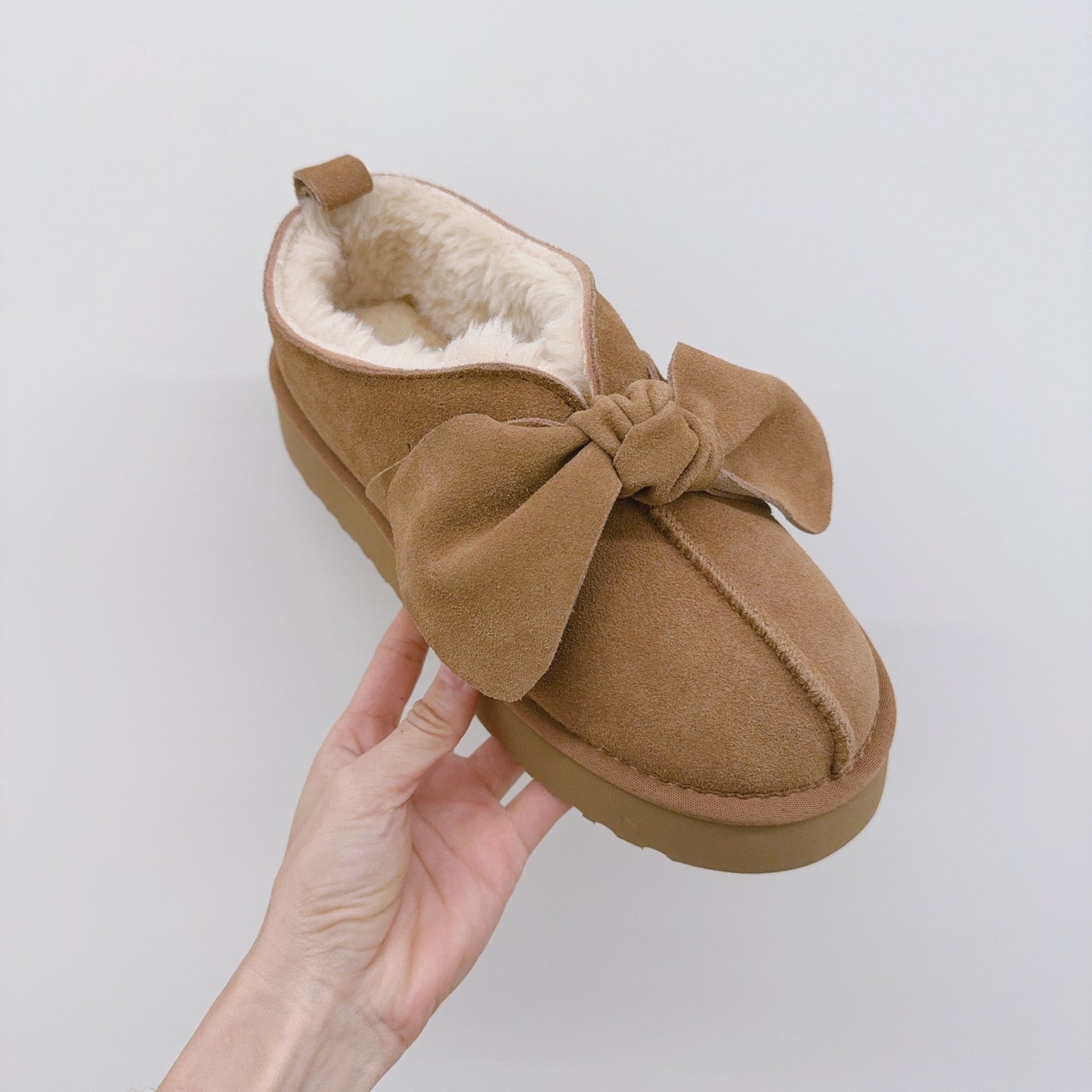 T588-785  Thick and warm low cut shoes