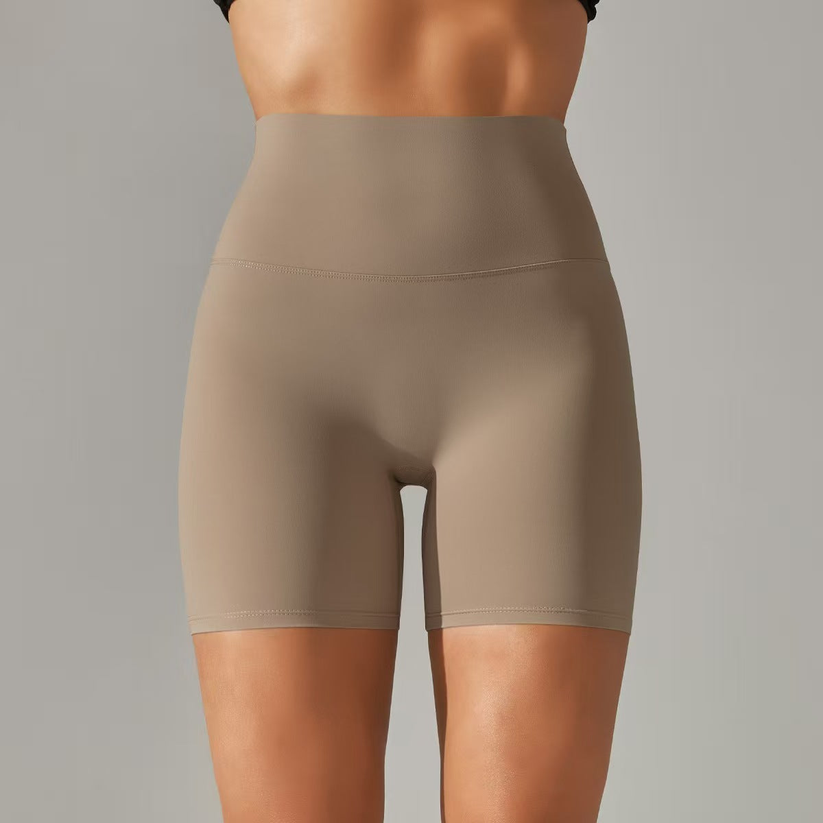 T588-131 Women's shorts, three part pants, high waist, tight fitting, elastic sports and fitness pants