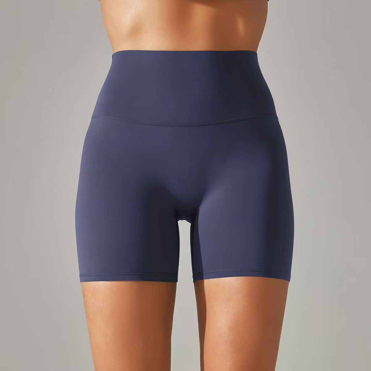 T588-131 Women's shorts, three part pants, high waist, tight fitting, elastic sports and fitness pants