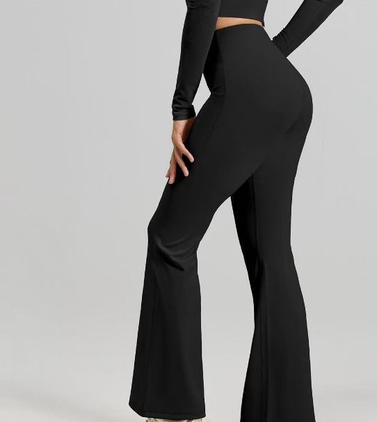 T588-1096 Sports yoga micro flared wide leg fitness pants