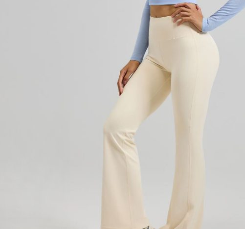 T588-1096 Sports yoga micro flared wide leg fitness pants