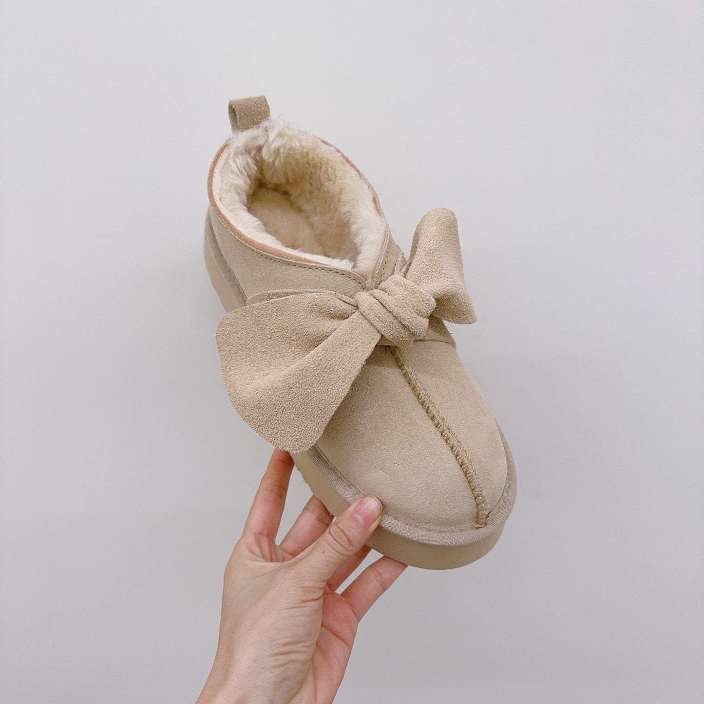 T588-785  Thick and warm low cut shoes