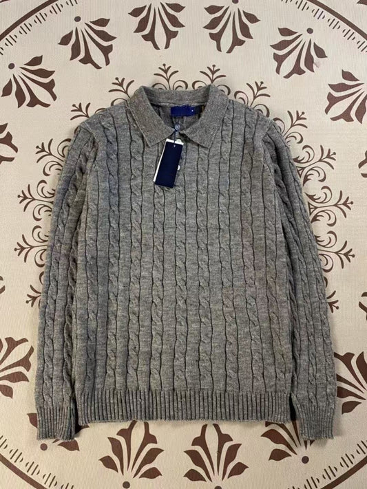 T588-838Loose sweater warm double button pullover