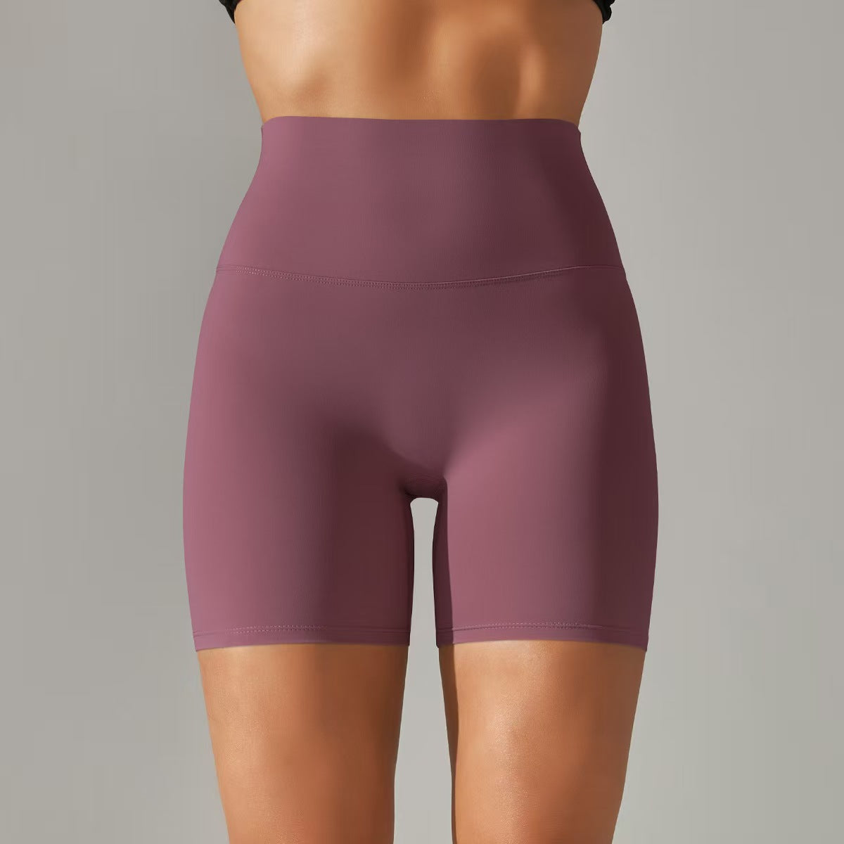 T588-131 Women's shorts, three part pants, high waist, tight fitting, elastic sports and fitness pants