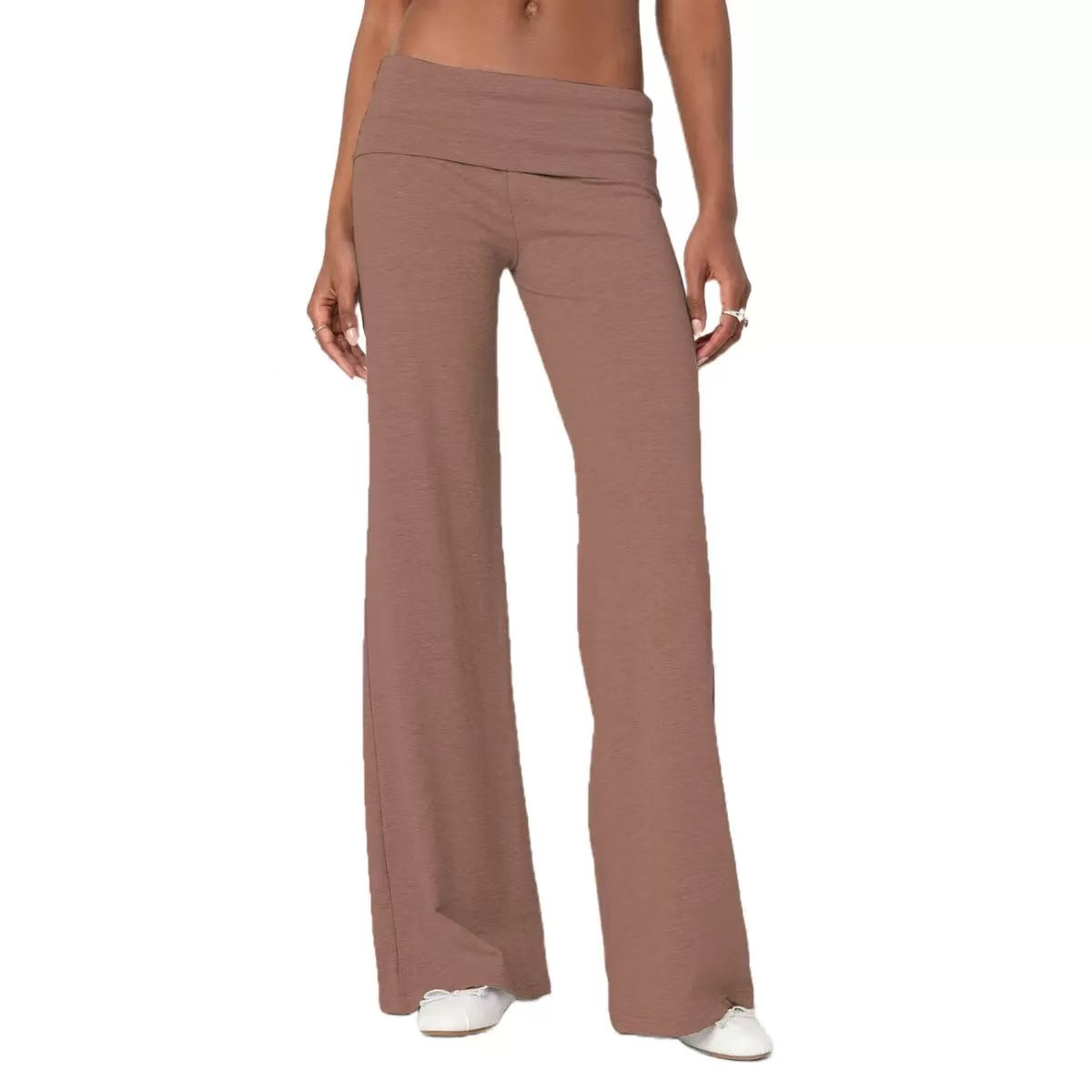 T588-975 Colorful comfortable wide leg pants for women