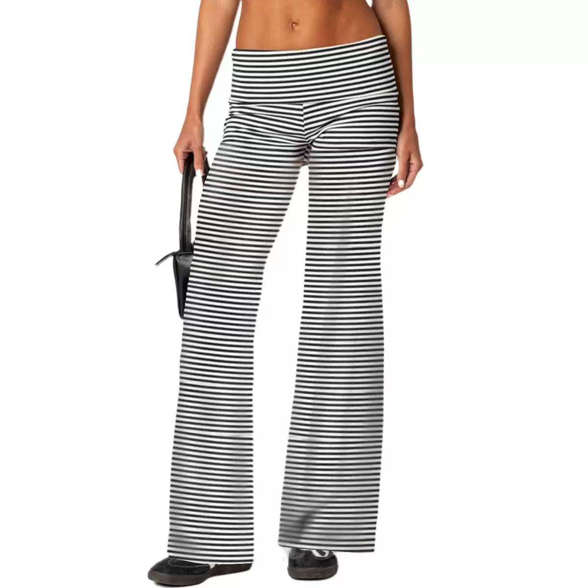 T588-975 Colorful comfortable wide leg pants for women