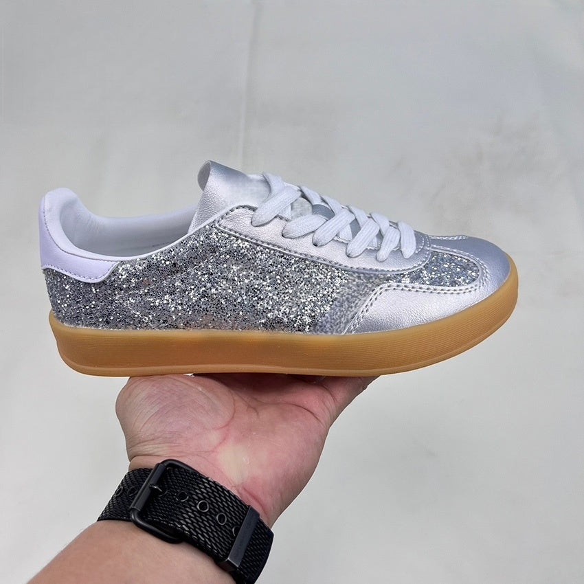 T588-856Flat casual board shoes with loose fit, sports shoes