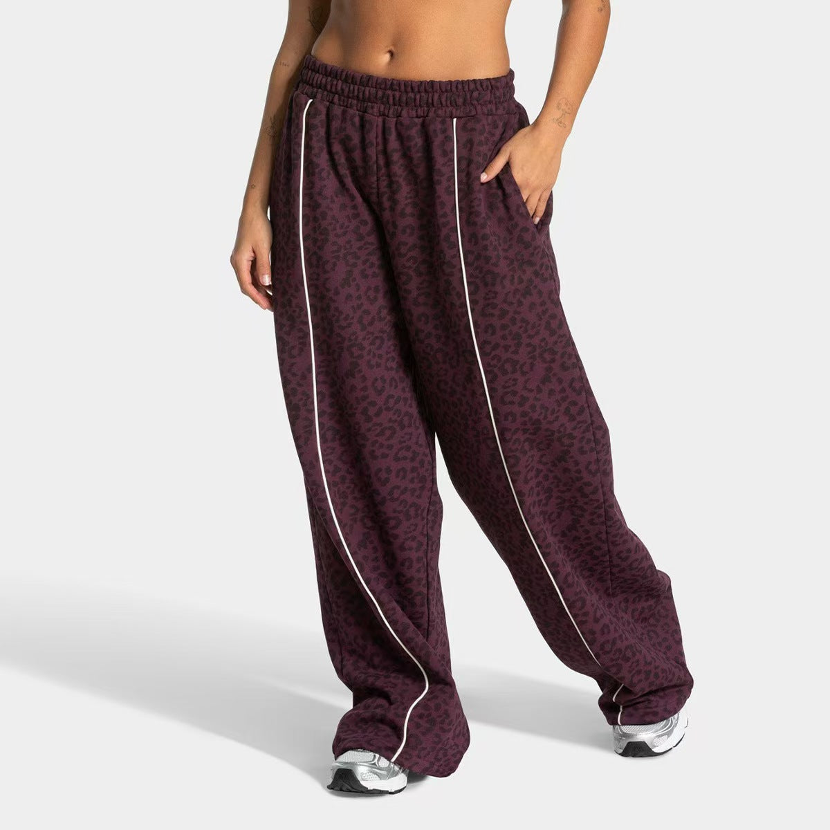 Casual loose straight leg pants  E1278