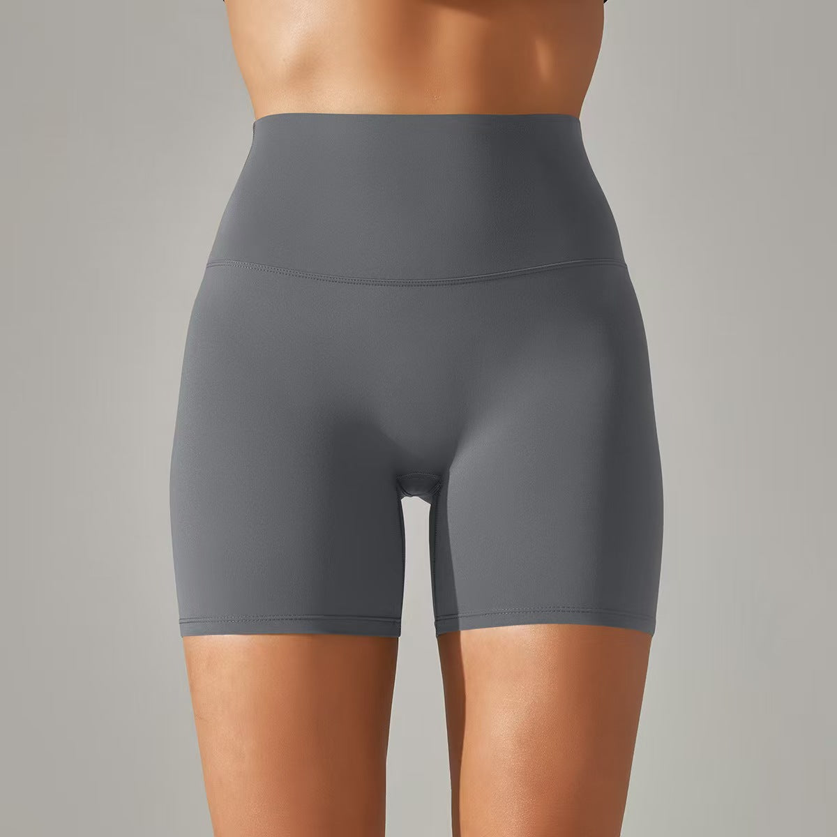 T588-131 Women's shorts, three part pants, high waist, tight fitting, elastic sports and fitness pants
