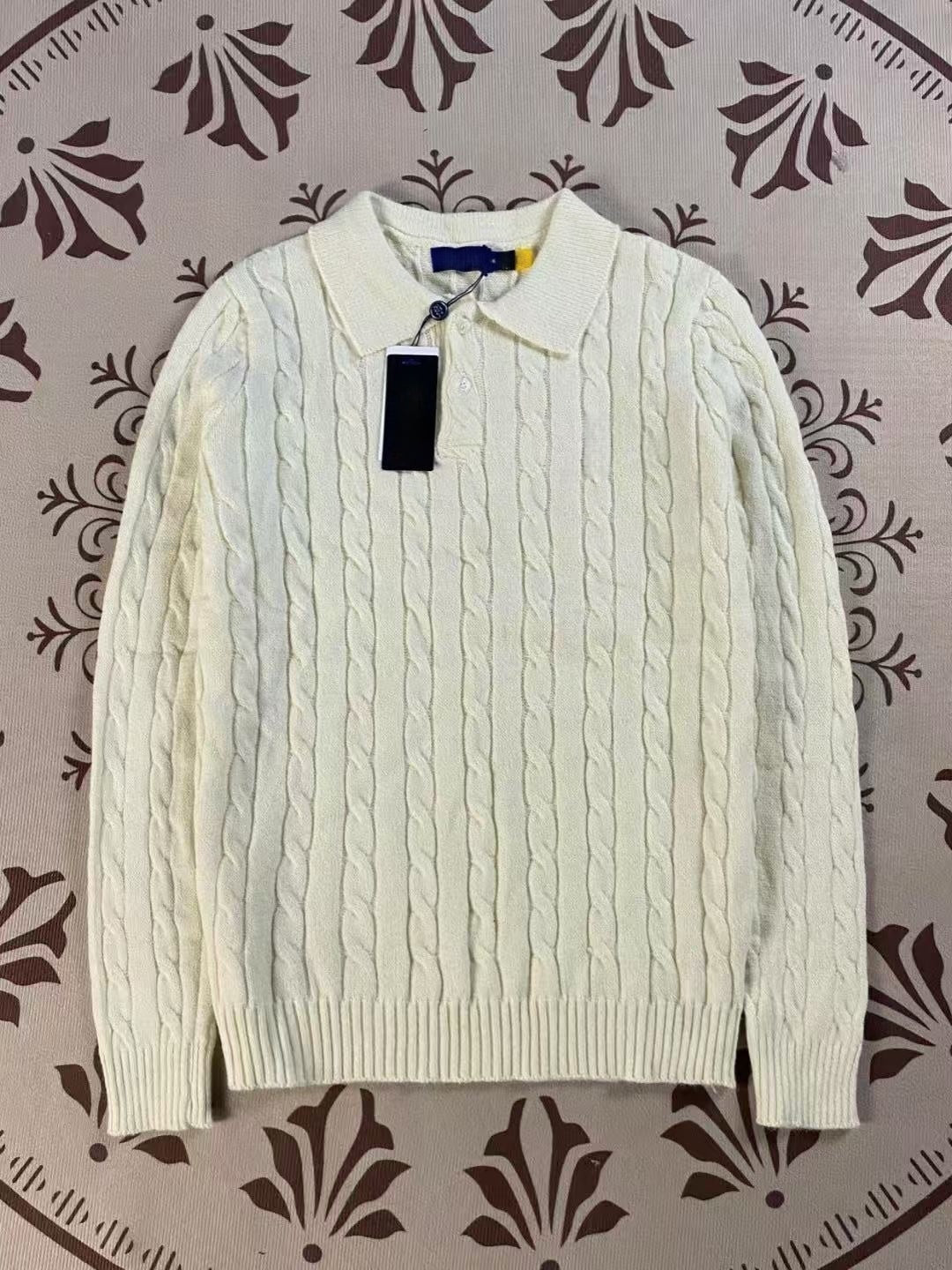 T588-838Loose sweater warm double button pullover