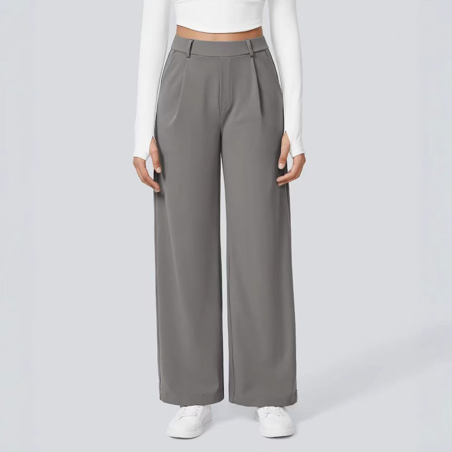 T588-953 Ladies' loose suit long pants outdoor casual straight tube