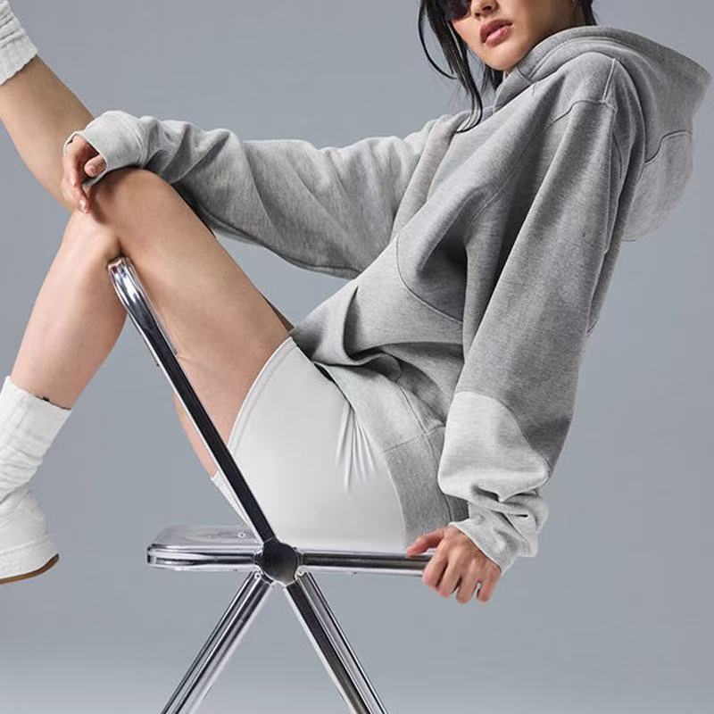 T588-860 Long sleeved hooded loose top