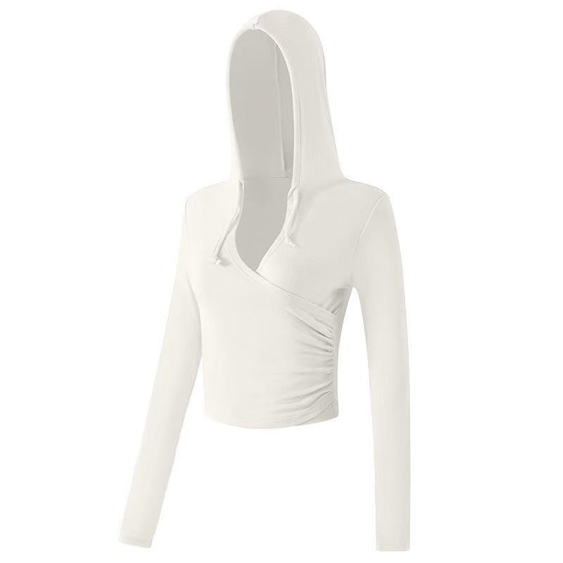 T588-1094 New yoga clothes, quick drying and slimming running long sleeved fitness clothes