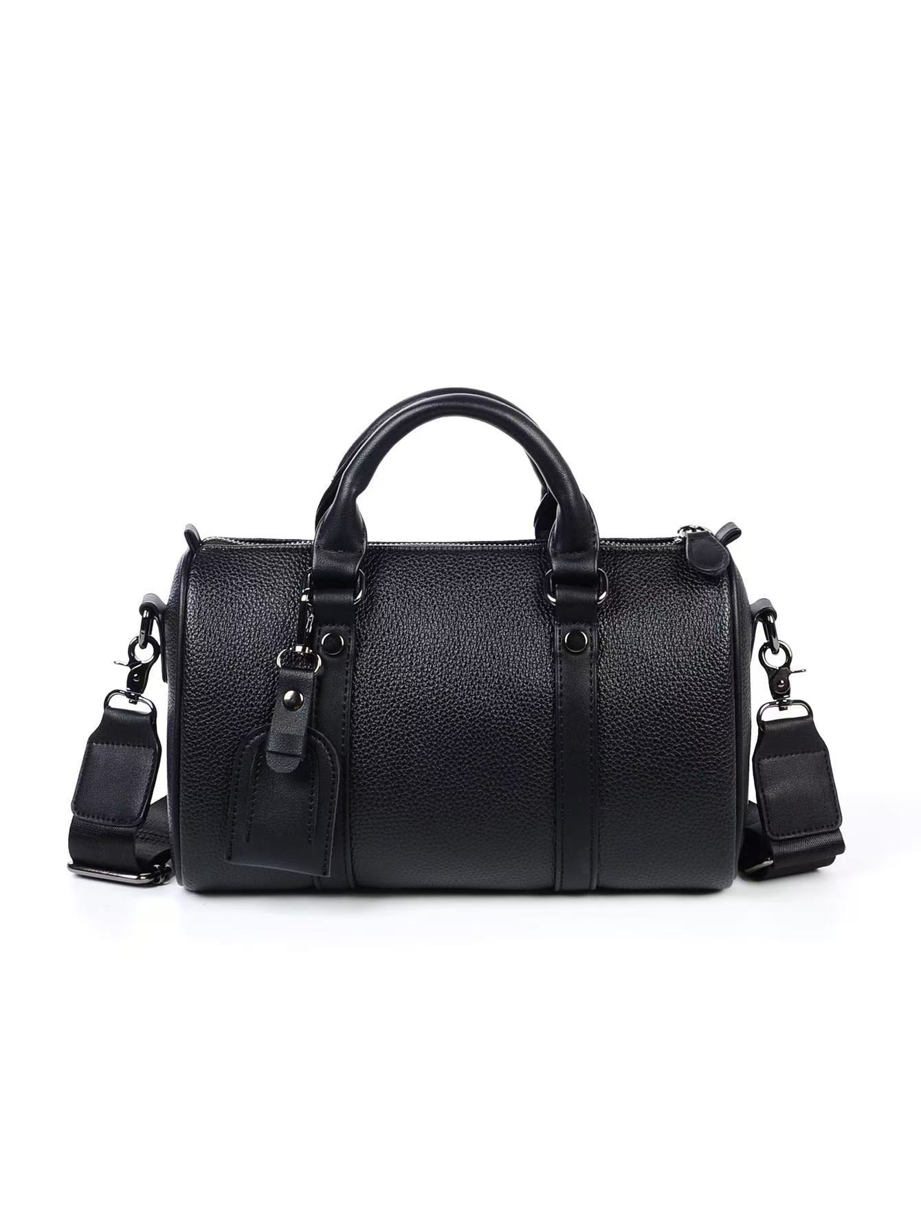 T588-741   Handbag, stylish and beautiful, all black leather
