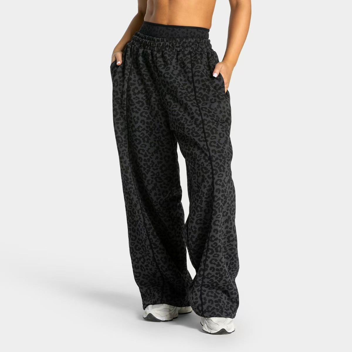 Casual loose straight leg pants  E1278